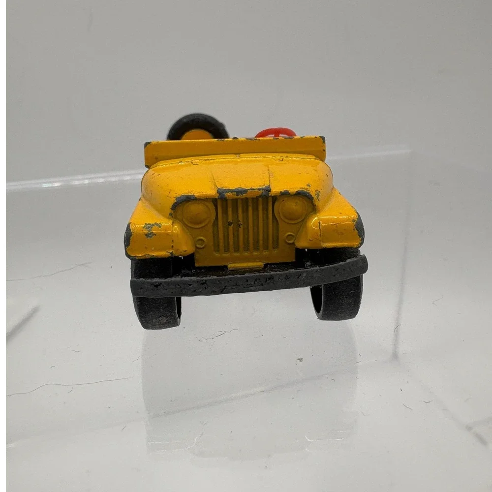 Vintage Matchbox No 2 Jeep Gladiator Yellow Diecast Car Lesney Made in England